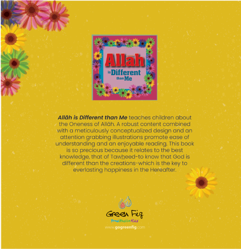 Allah is different than me Cover Back