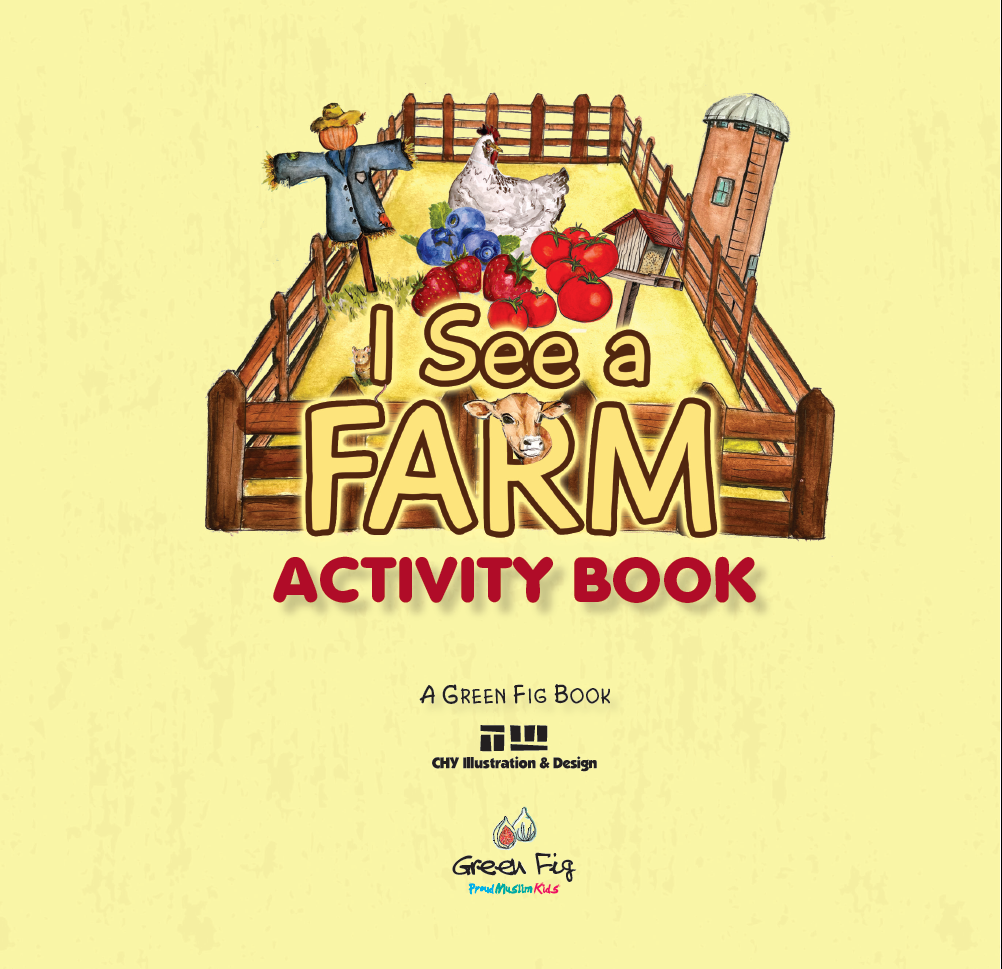 I See a Farm Activity Book (Proud Muslim Kids) - Green Fig